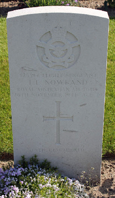 F/Sgt Francis Edward Nowland<br /><br /><br />died on active duty - May 23rd, 1944